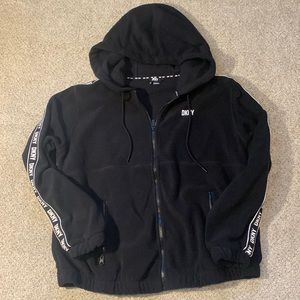 DKNY Sport polar fleece zip up hoodie